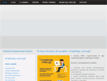 Tablet Screenshot of kursy-impuls.pl